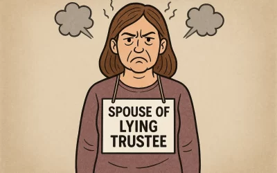 Can a spouse be held liable for a lying trustee?