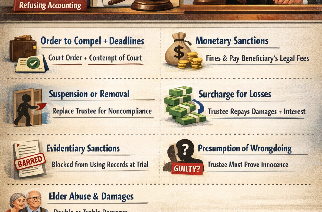 When Trustee refuses to deliver an accounting